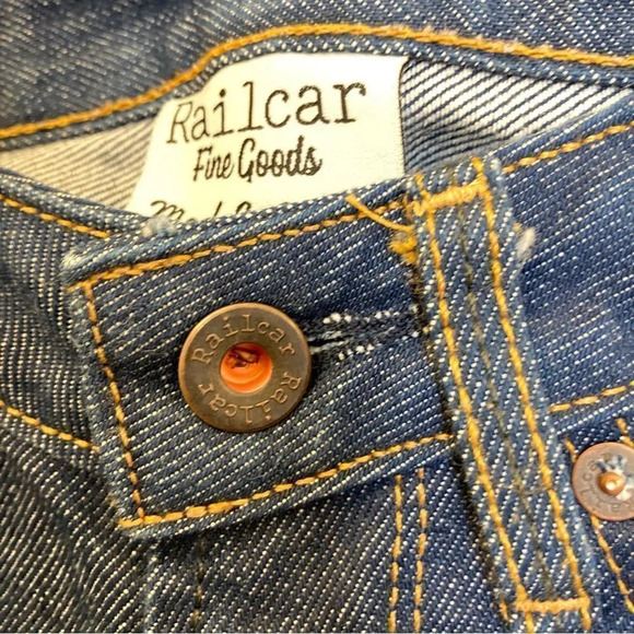 RAILCAR Fine Goods Tapered Jeans Raw Selvedge Size 25 - Picture 5 of 9